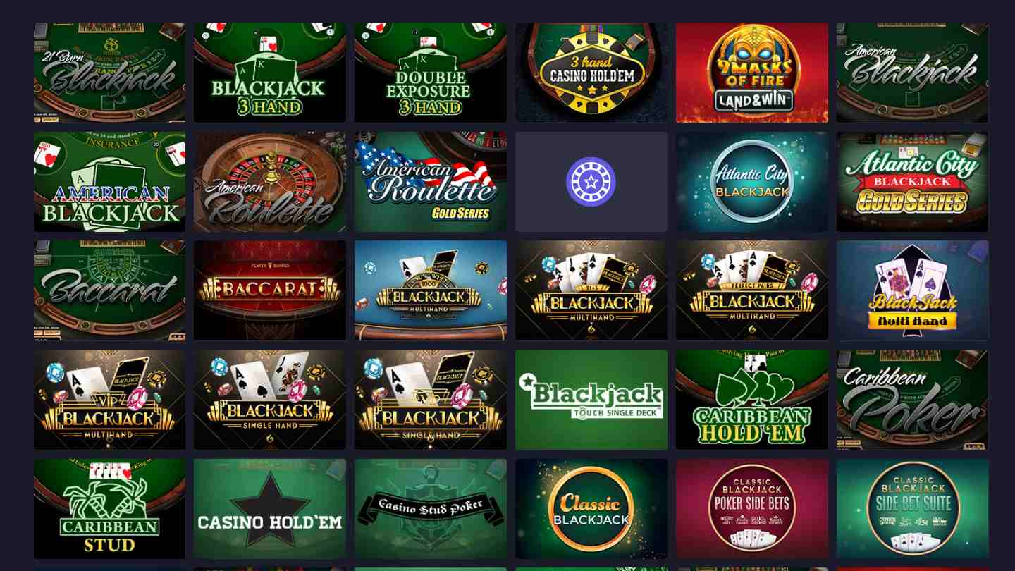 jozz casino table games