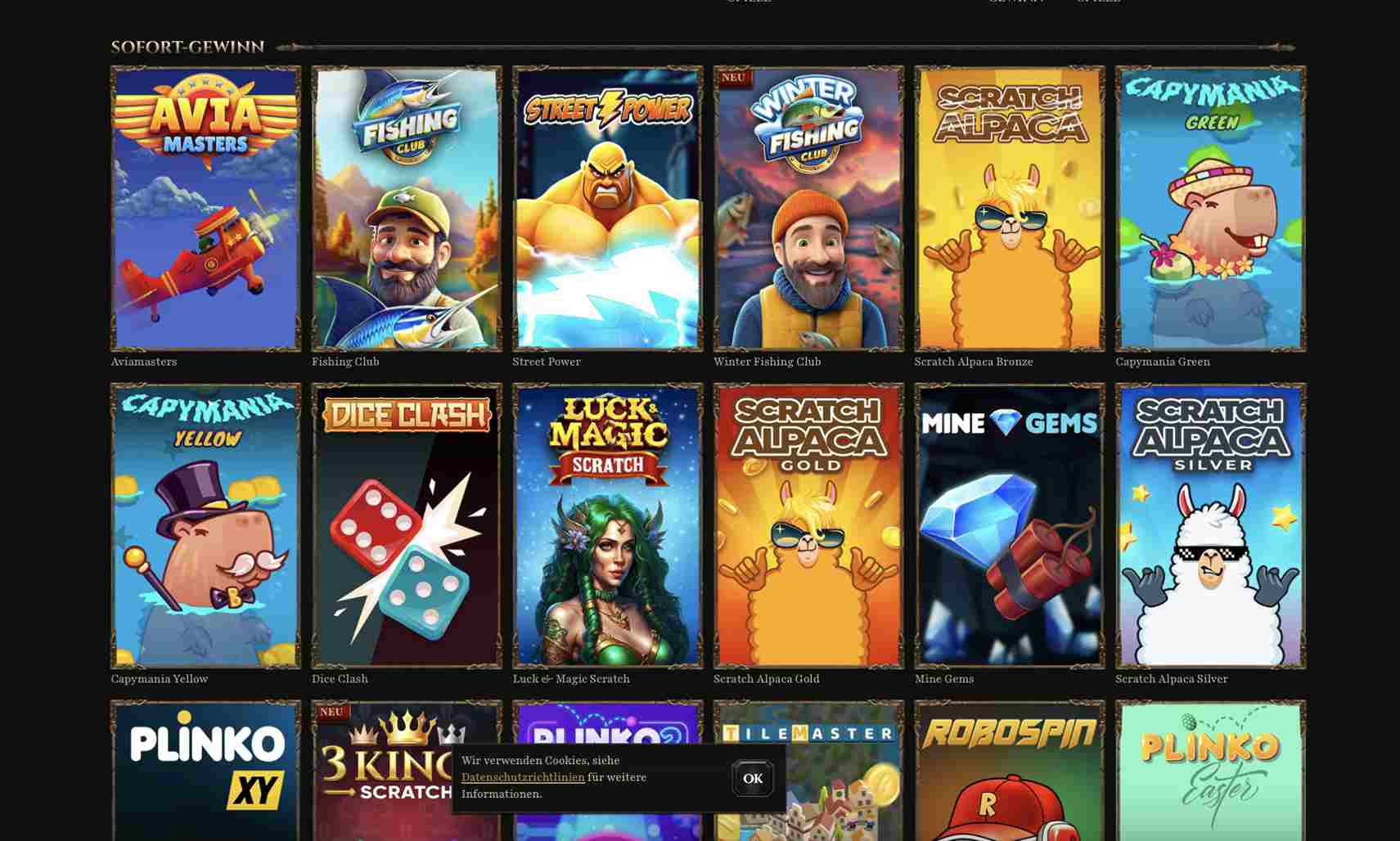 kyngs sofort games