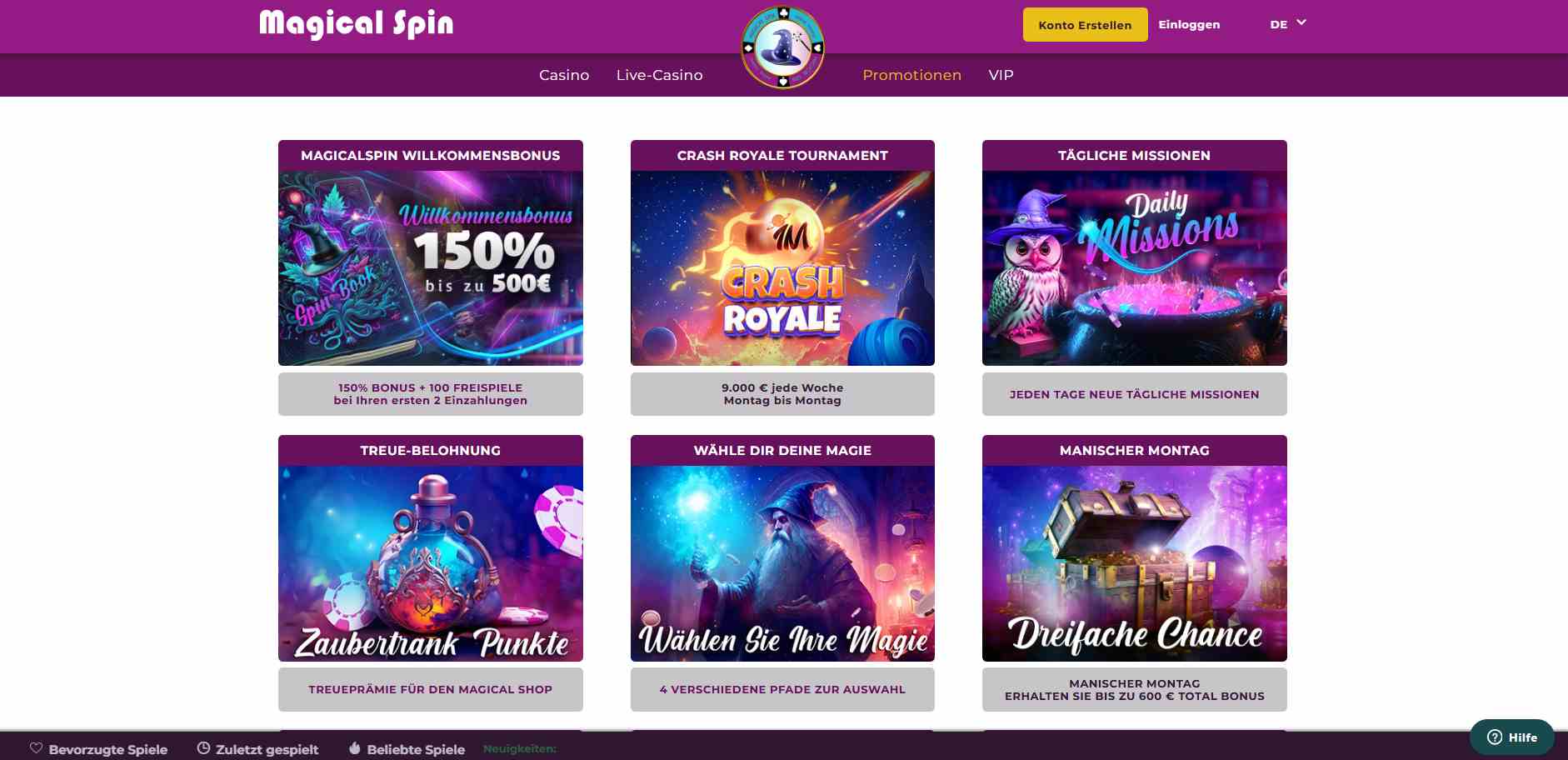 magical spin promotions