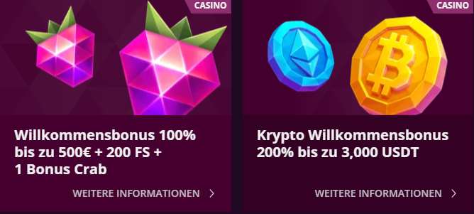 malina welcome bonus