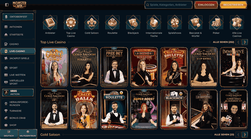 monsterwin live casino