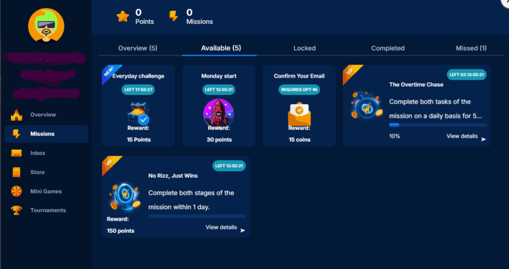 onlywin missions