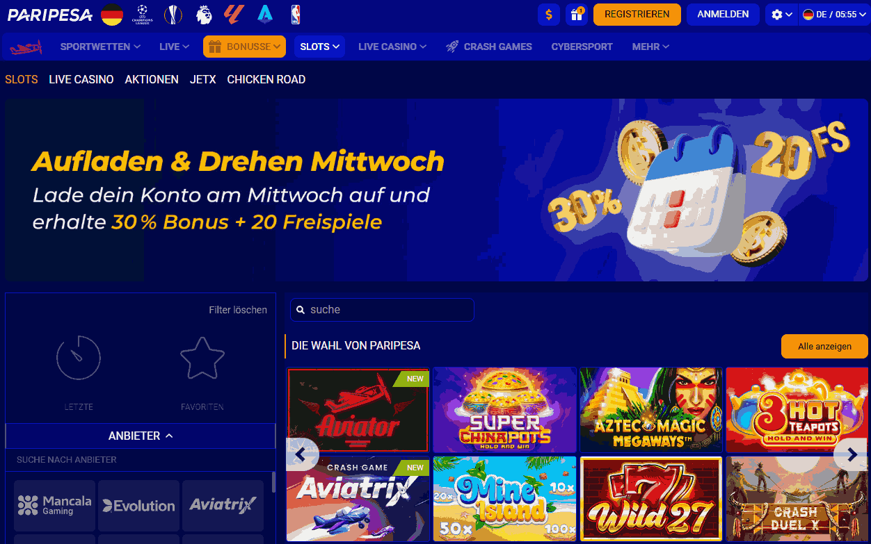 paripesa main page