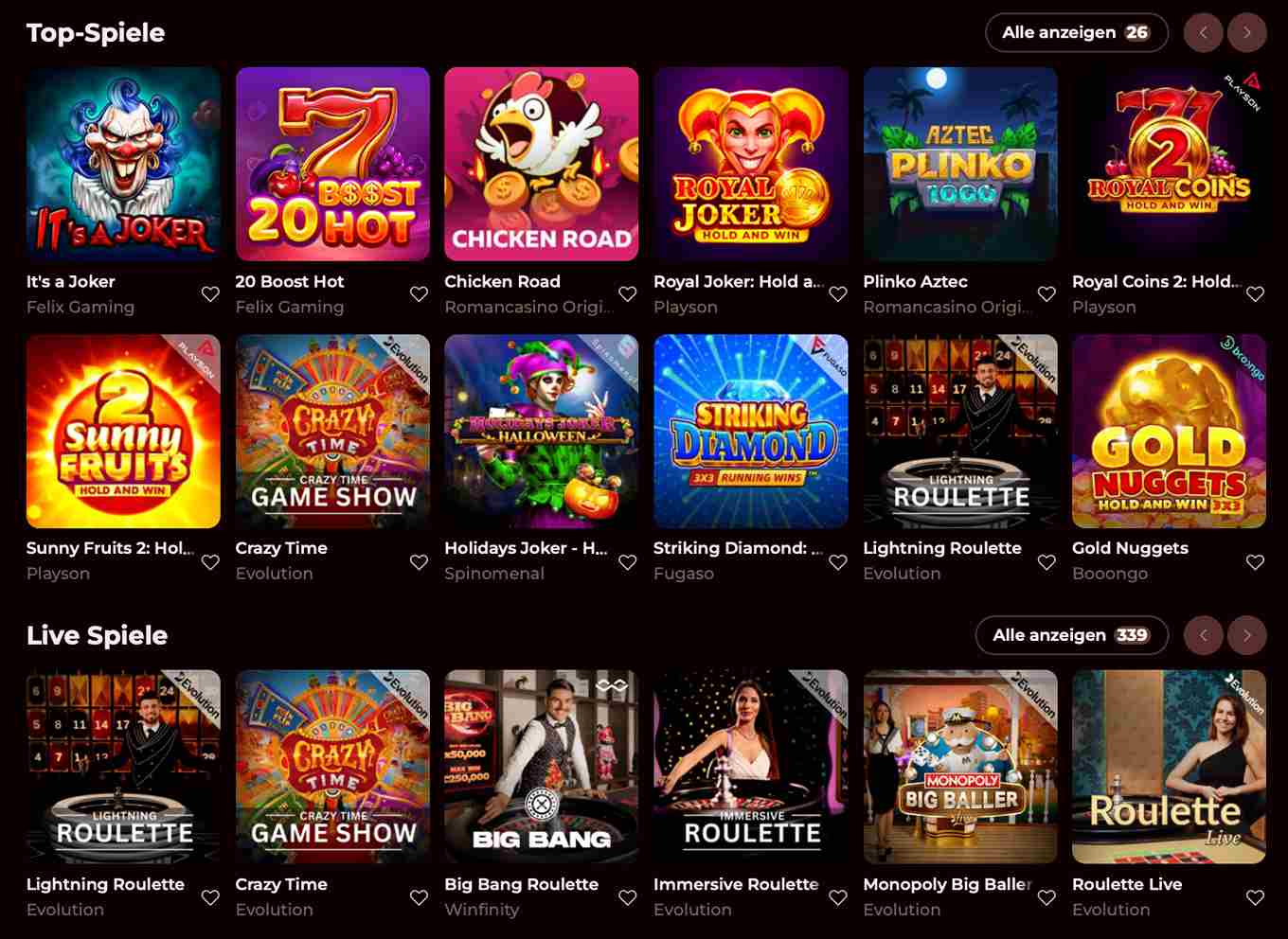 roman casino games
