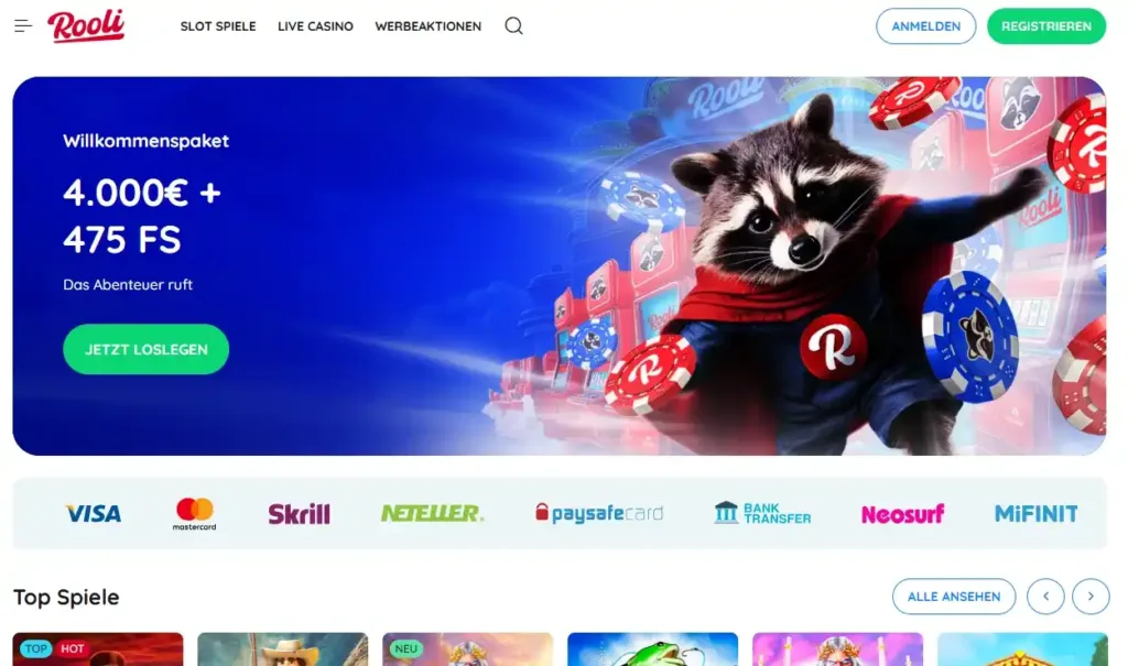 rooli main page