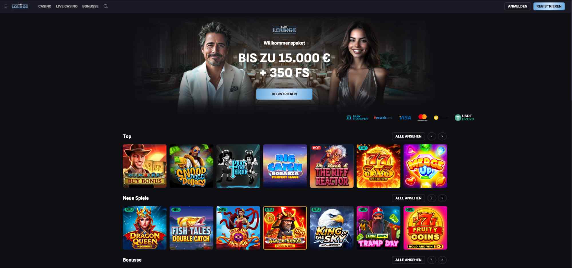 slotlounge main page