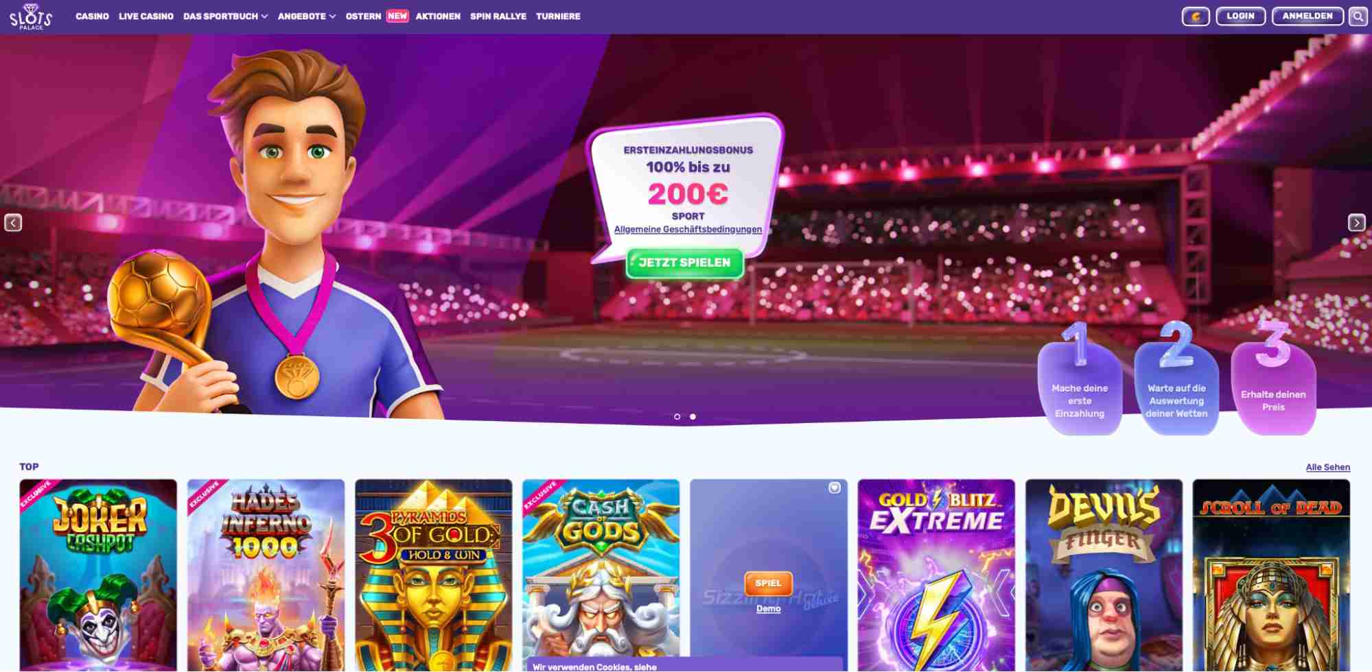 slotspalace main page
