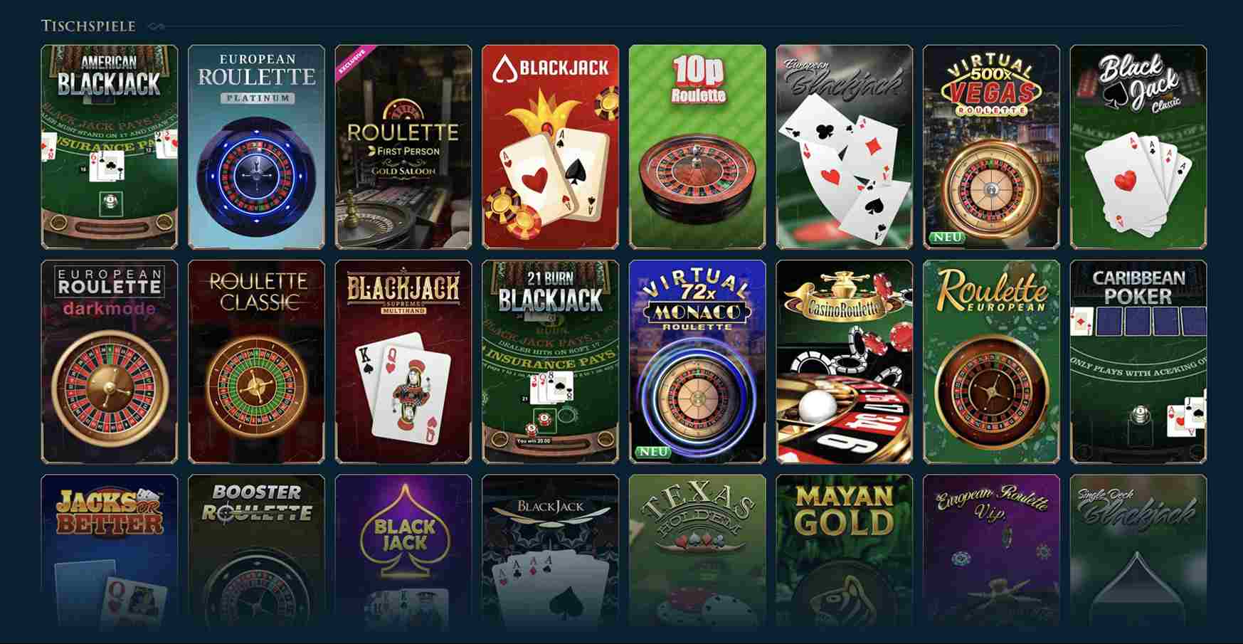 slotuna table games