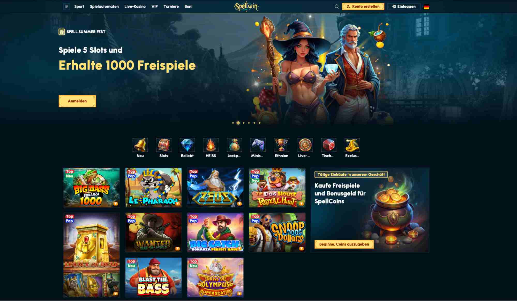spellwin main page