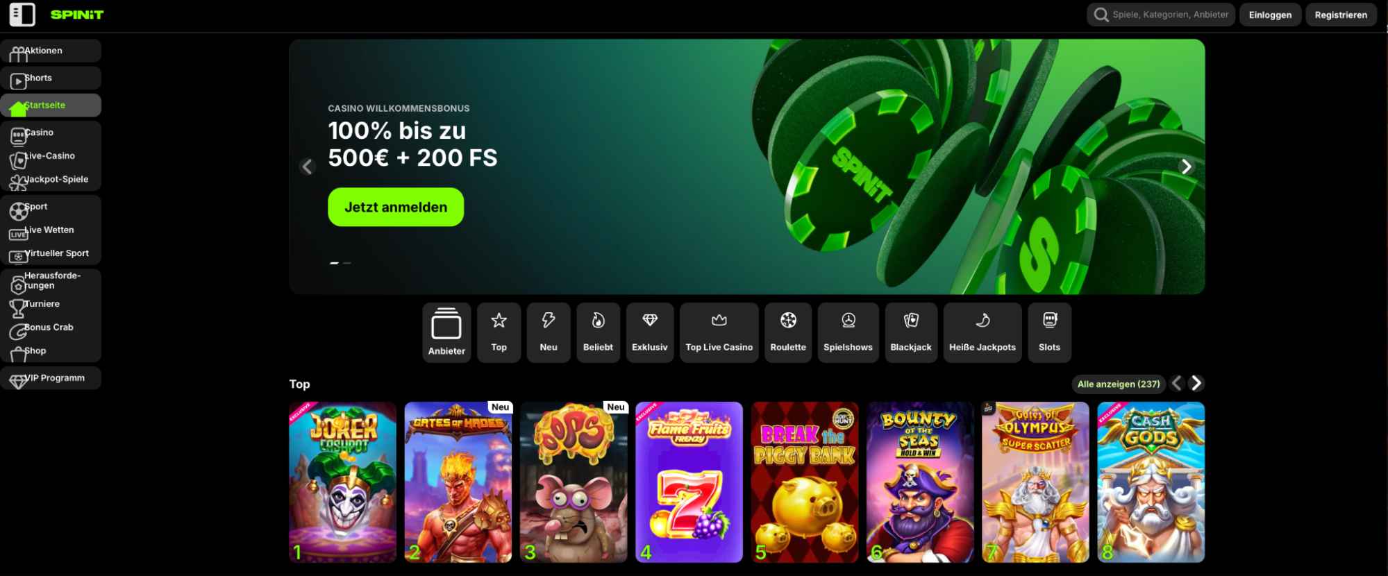 spinit main page