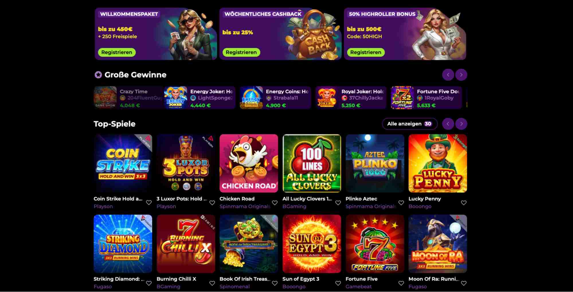 spinmama casino games