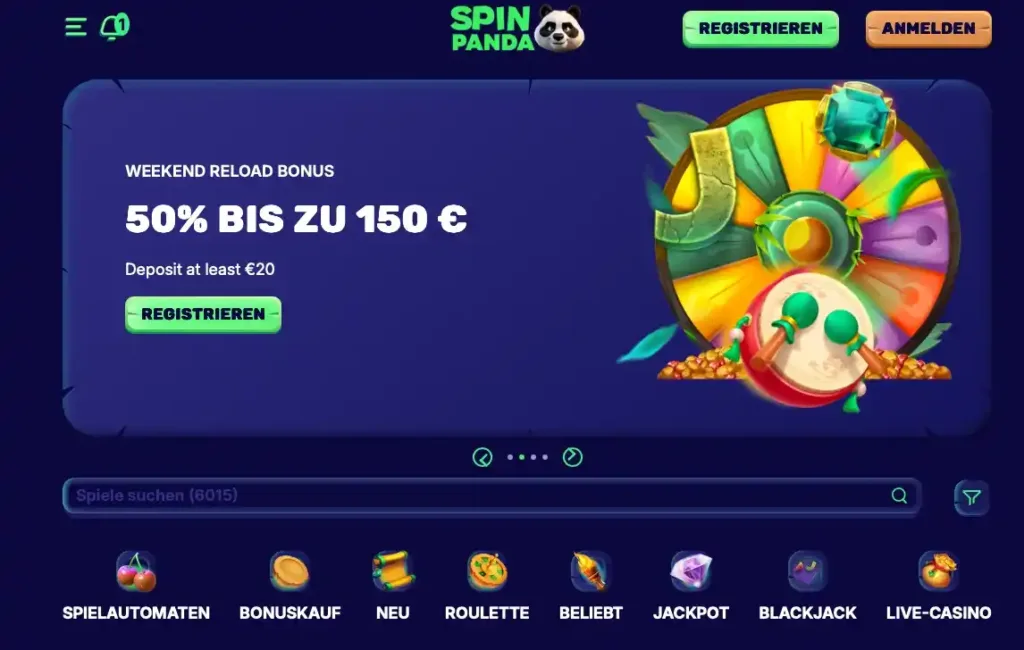 spinpanda main page