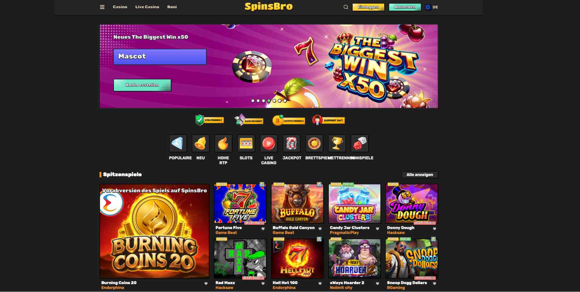 spinsbro main page