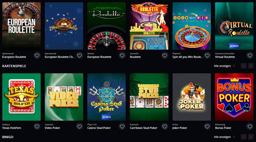 starda table games