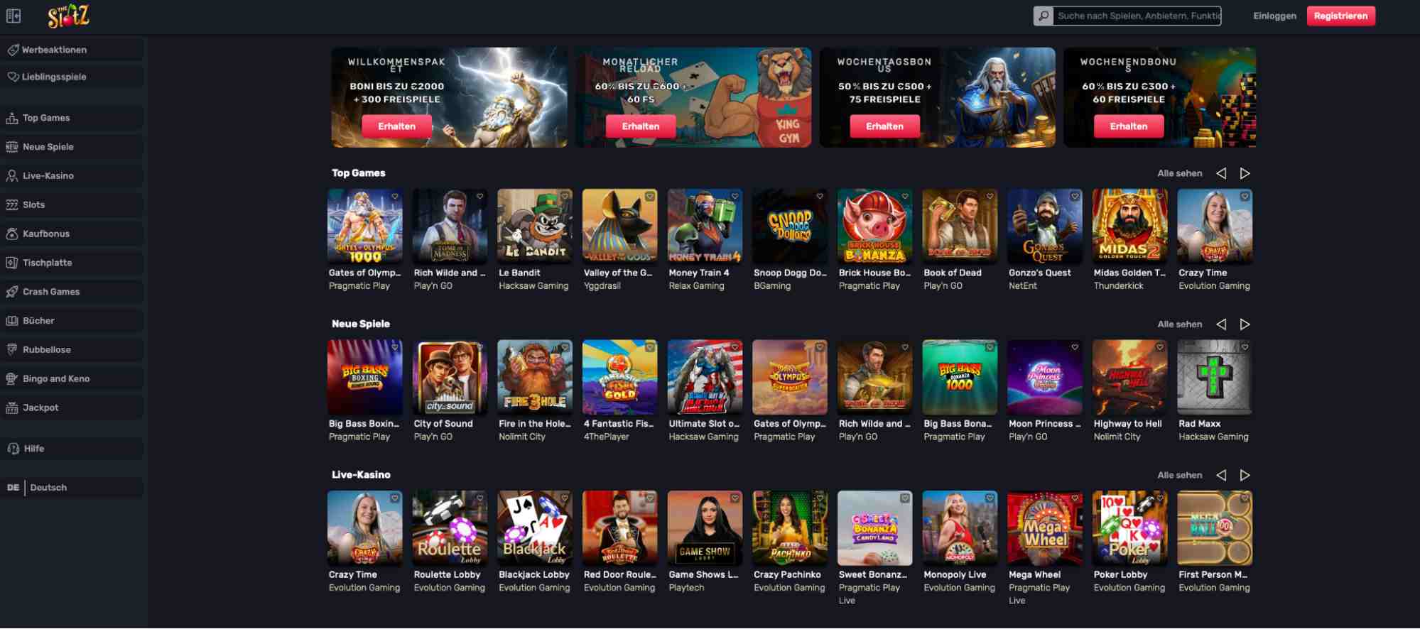 theslotz main page