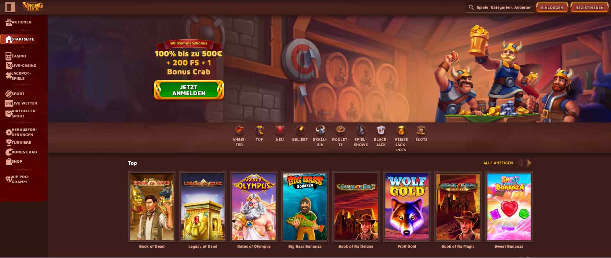 vikingluck casino main page