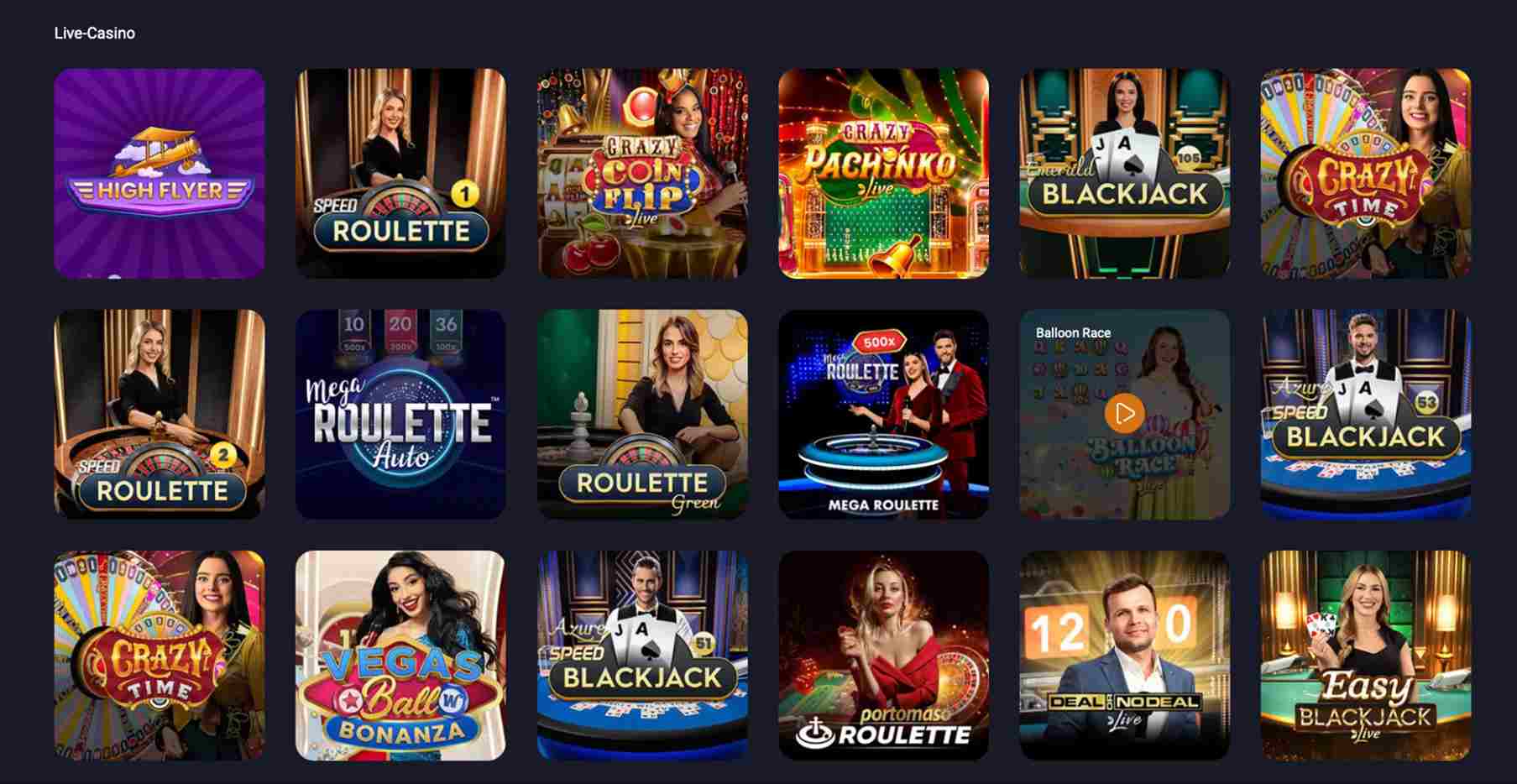 vox casino live casino