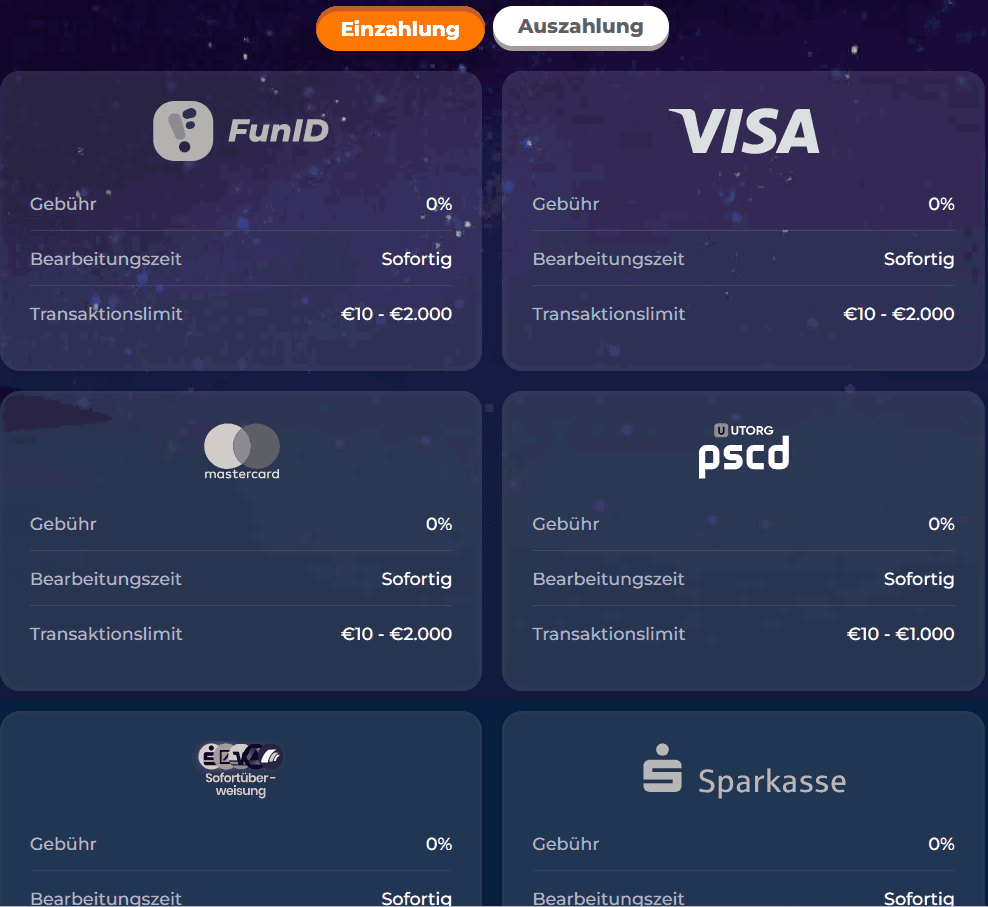 wazanba deposit methods