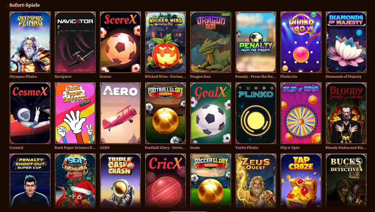 wildrobin casino instant games