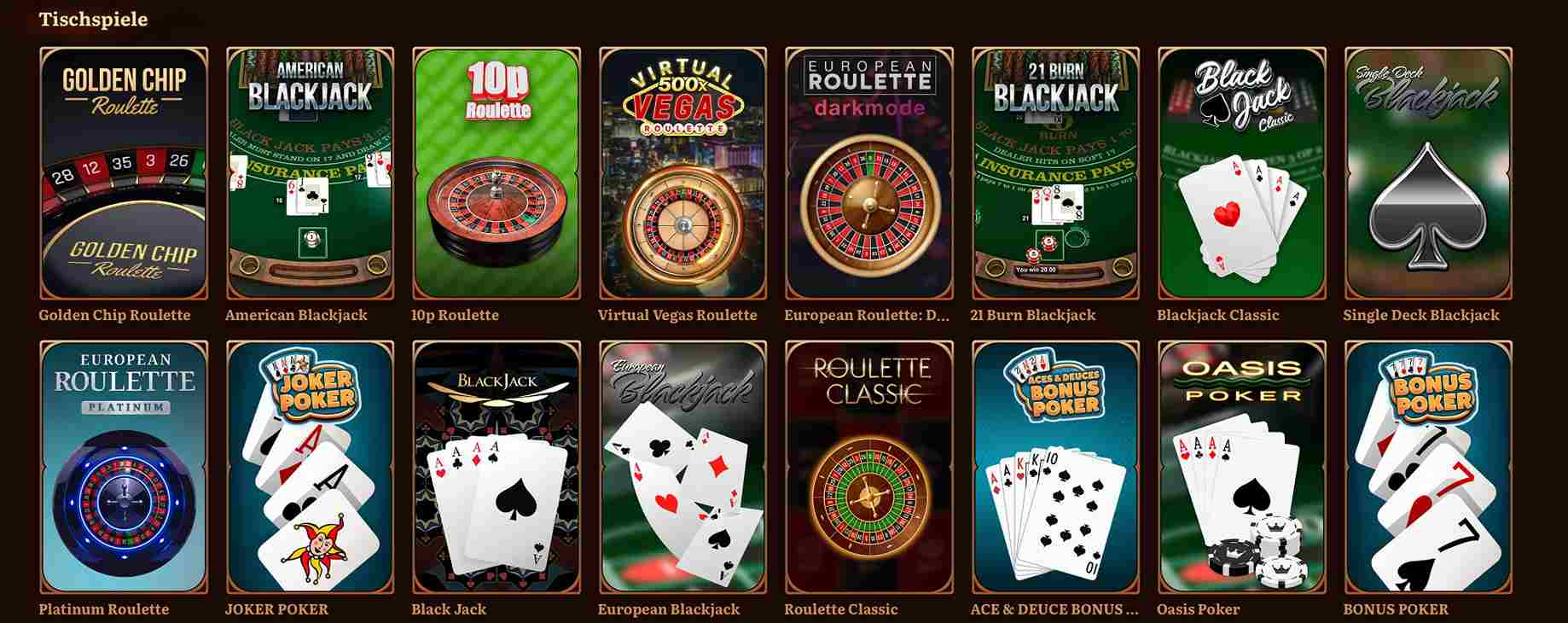 wildrobin casino table games
