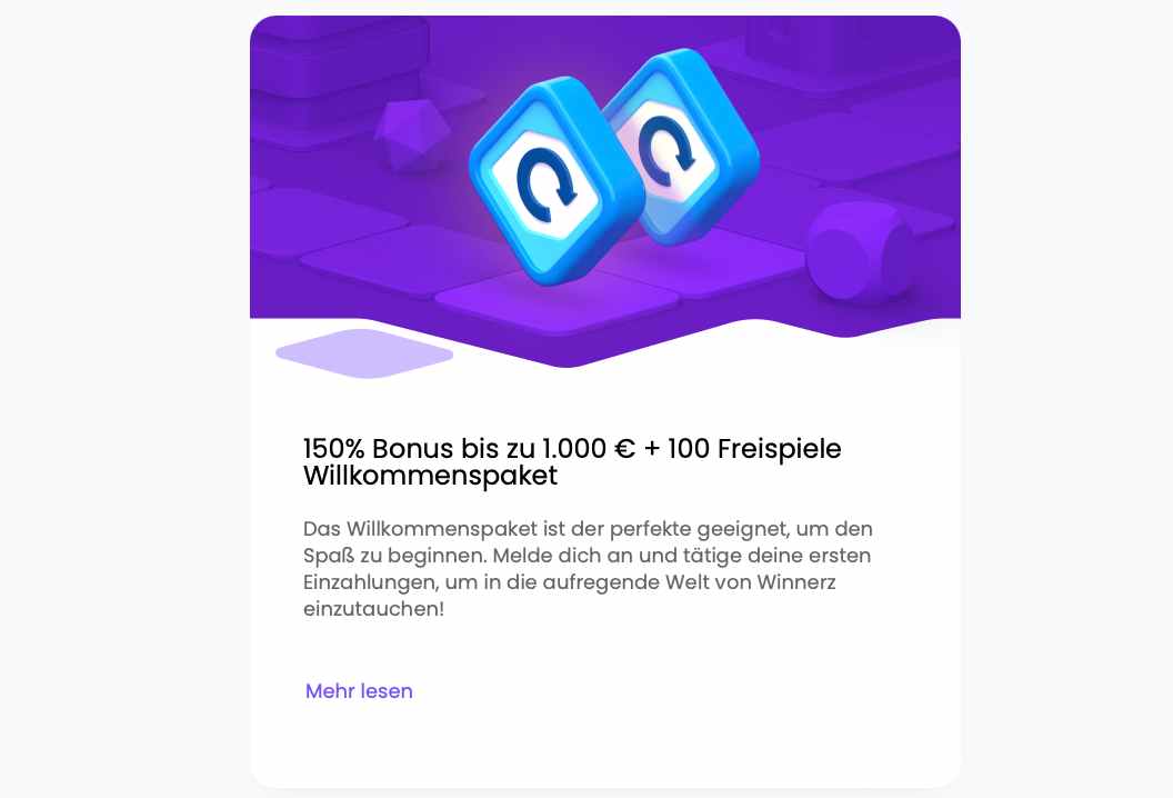 winnerz welcome bonus