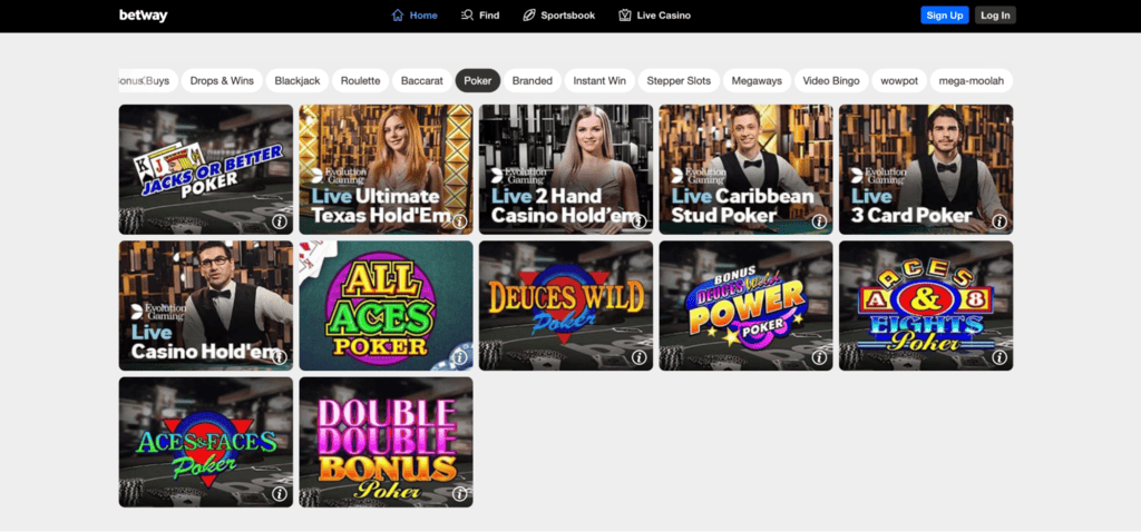 Betway Casino Willkommensbonus