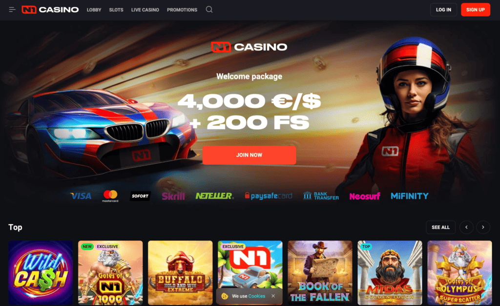 N1 Casino Hauptseite