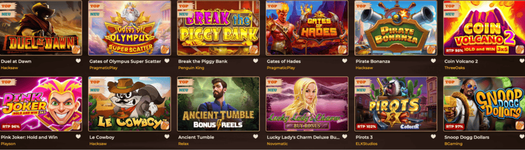 SmokeAce Casino Spielangebot