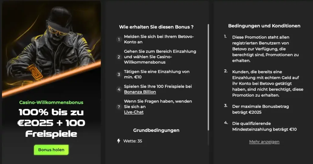 betovo welcome bonus