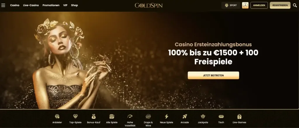goldspin main page
