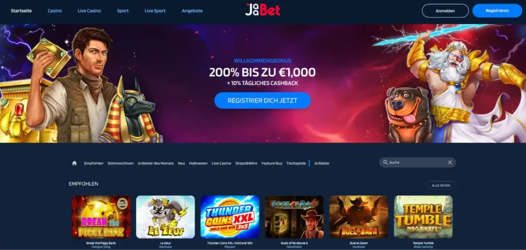 jaabet main page
