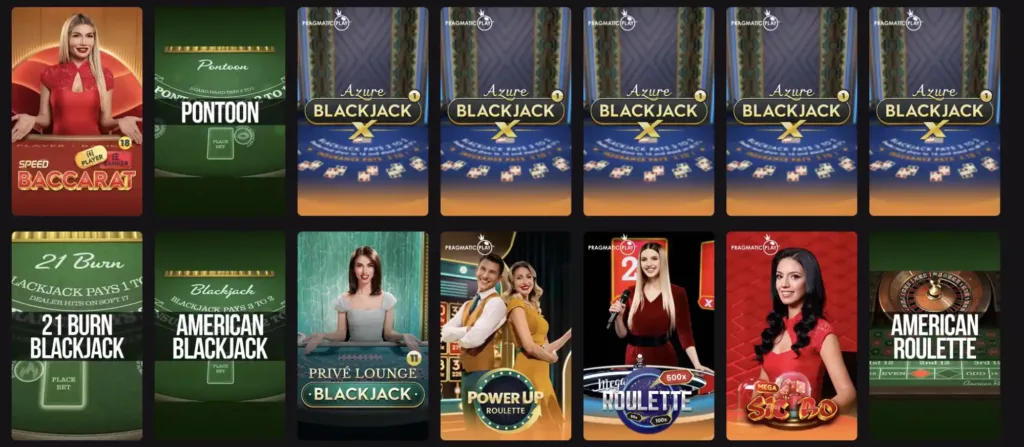 placebet table games