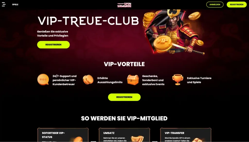 spin samurai vip