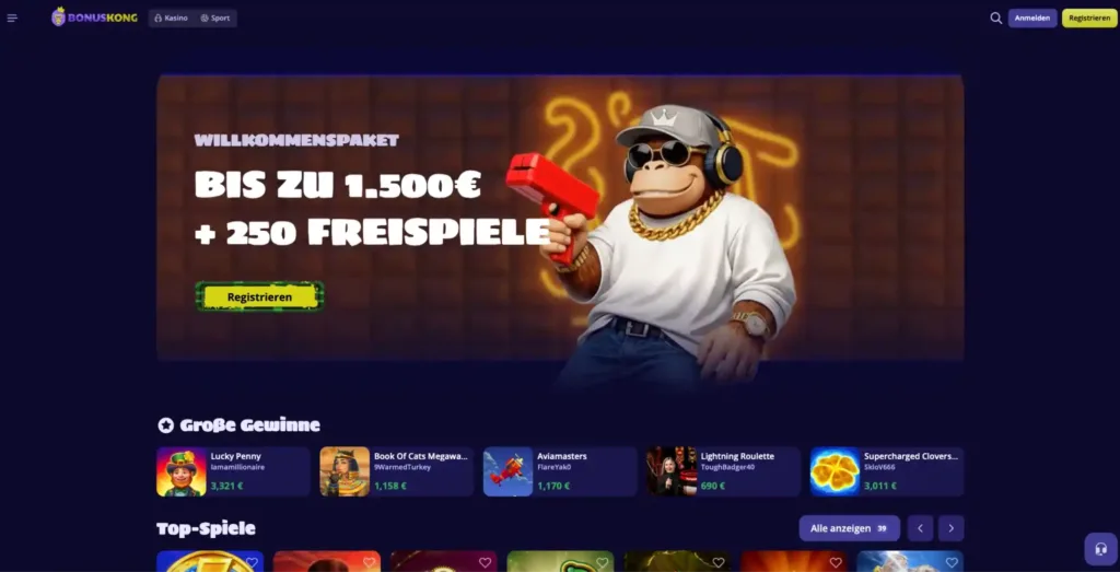 bonuskong main page